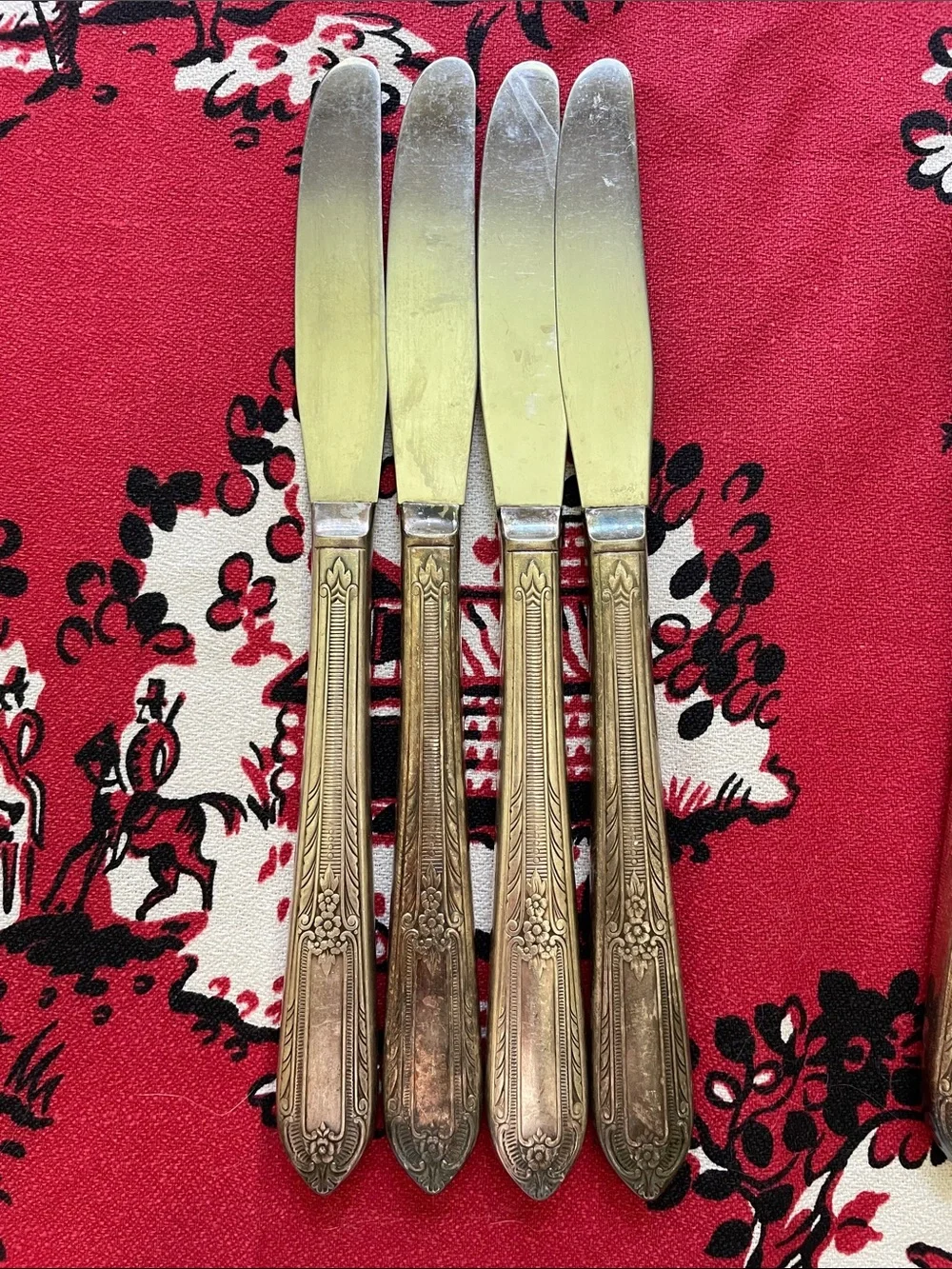 Set of 8 antique William Rogers Dinner Knives